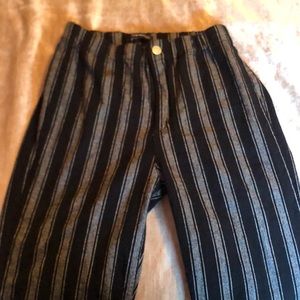 Black and grey striped pants